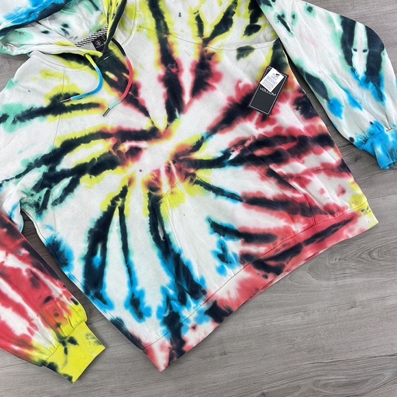 🔆VOLCOM🔆TIE DYE HOODIE SWEATSHIRT - Picture 5 of 11